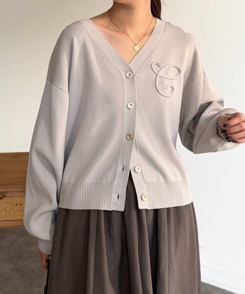 Chez toi(シェトワ)の「ボレロニットカーディガン(カーディガン/ボレロ・レディース・ネイビー/ライトグレー/ピンク・FREE)」の6枚目の写真