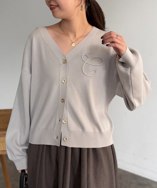 Chez toi(シェトワ)の「ボレロニットカーディガン(カーディガン/ボレロ・レディース・ネイビー/ライトグレー/ピンク・FREE)」の7枚目の写真