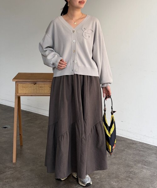 Chez toi(シェトワ)の「ボレロニットカーディガン(カーディガン/ボレロ・レディース・ネイビー/ライトグレー/ピンク・FREE)」の12枚目の写真