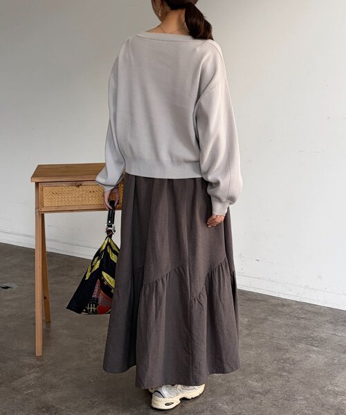 Chez toi(シェトワ)の「ボレロニットカーディガン(カーディガン/ボレロ・レディース・ネイビー/ライトグレー/ピンク・FREE)」の16枚目の写真