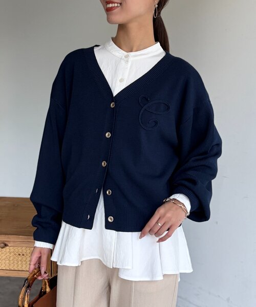 Chez toi(シェトワ)の「ボレロニットカーディガン(カーディガン/ボレロ・レディース・ネイビー/ライトグレー/ピンク・FREE)」の17枚目の写真