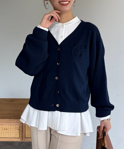 Chez toi(シェトワ)の「ボレロニットカーディガン(カーディガン/ボレロ・レディース・ネイビー/ライトグレー/ピンク・FREE)」の18枚目の写真