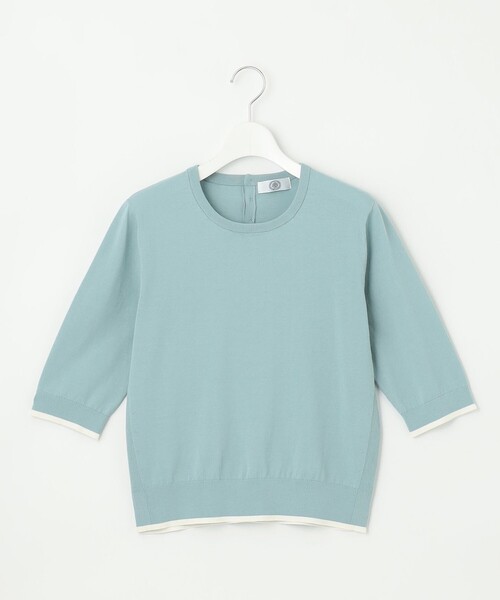 J.PRESS Ladies(J.プレス レディス)の「【アンサンブル着用可】BASIC HT COTTON クルーネック ニット(ニット/セーター・レディース・アイボリー系/ピンク系/スカイブルー系/ネイビー系・SMALL)」の15枚目の写真