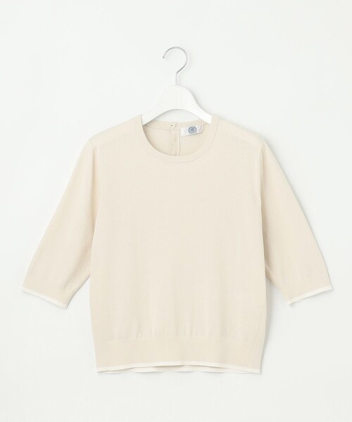 J.PRESS Ladies(J.プレス レディス)の「【アンサンブル着用可】BASIC HT COTTON クルーネック ニット(ニット/セーター・レディース・アイボリー系/ピンク系/スカイブルー系/ネイビー系・SMALL)」の16枚目の写真
