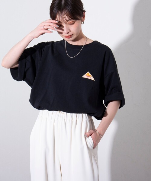KELTY(ケルティ)の「【KELTY×GLOSTER】別注 バックロゴプリントT(Tシャツ/カットソー・メンズ・グレイッシュベージュ/ブラック/杢グレー/オフホワイト/チャコールグレー/ネイビー・S/M/L)」の9枚目の写真