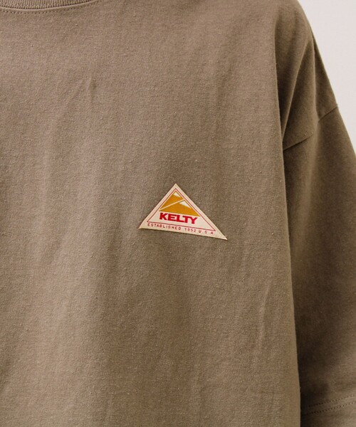 KELTY(ケルティ)の「【KELTY×GLOSTER】別注 バックロゴプリントT(Tシャツ/カットソー・メンズ・グレイッシュベージュ/ブラック/杢グレー/オフホワイト/チャコールグレー/ネイビー・S/M/L)」の17枚目の写真