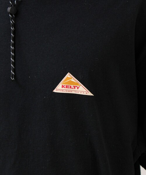 KELTY(ケルティ)の「【KELTY×GLOSTER】別注 バックロゴプリントT(Tシャツ/カットソー・メンズ・グレイッシュベージュ/ブラック/杢グレー/オフホワイト/チャコールグレー/ネイビー・S/M/L)」の19枚目の写真