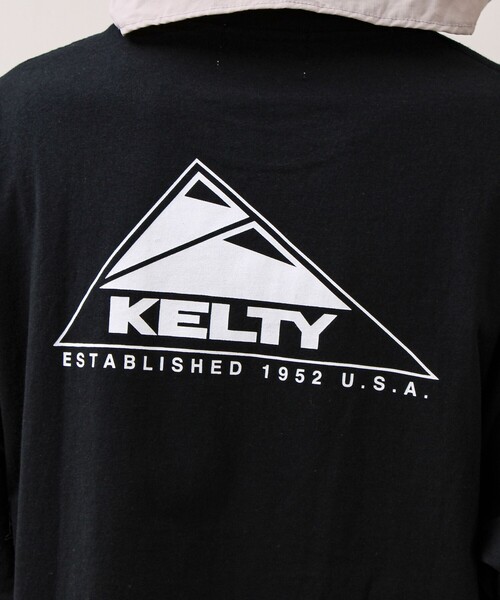 KELTY(ケルティ)の「【KELTY×GLOSTER】別注 バックロゴプリントT(Tシャツ/カットソー・メンズ・グレイッシュベージュ/ブラック/杢グレー/オフホワイト/チャコールグレー/ネイビー・S/M/L)」の20枚目の写真