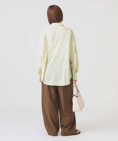 Ray BEAMS（レイビームス）の「ストライプ ビッグ シャツ（シャツ/ブラウス・レディース・ブルー/ピンク/ベージュ・ONE SIZE）」の12枚目の写真