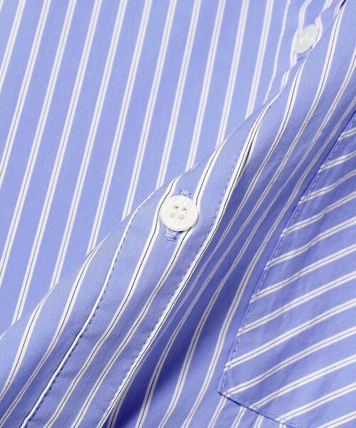 Ray BEAMS（レイビームス）の「ストライプ ビッグ シャツ（シャツ/ブラウス・レディース・ブルー/ピンク/ベージュ・ONE SIZE）」の8枚目の写真
