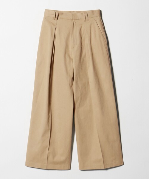 BEAUTY&YOUTH UNITED ARROWS（ビューティーアンドユースユナイテッドアローズ）の「コットンチノ 2タック ワイドパンツ（チノパンツ・レディース・ベージュ/オフホワイト・S/M/XS）」の12枚目の写真
