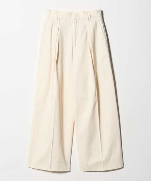 BEAUTY&YOUTH UNITED ARROWS（ビューティーアンドユースユナイテッドアローズ）の「コットンチノ 2タック ワイドパンツ（チノパンツ・レディース・ベージュ/オフホワイト・S/M/XS）」の20枚目の写真
