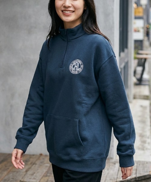 セール】【OP/オーピー】レディース スウェット ハーフジップ