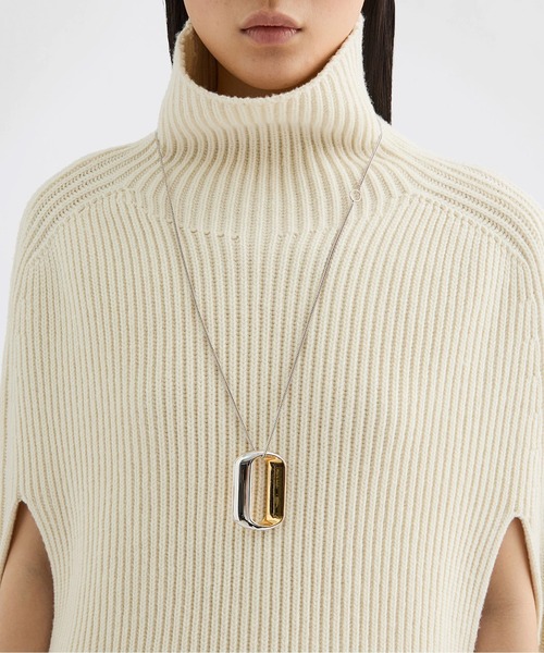 JIL SANDER（ジルサンダー）の「HW1 NECKLACE 3（ネックレス・レディース・シルバー×ゴールド・UNI）」の3枚目の写真