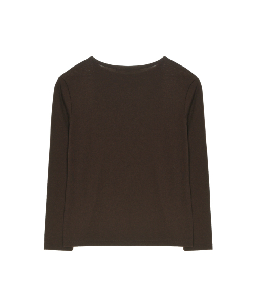 NICK&NICOLE（ニックアンドニコール）の「[ESSENTIAL] ESSENTIAL ROUND TOP_BROWN（Tシャツ/カットソー・レディース・その他・MEDIUM/LARGE）」の5枚目の写真