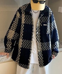 Ressaca（レサーカ）の「オーバーサイズチェック柄シャツジャケット（その他アウター）」