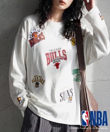 NBA公式 ロゴ刺繍 ロンT