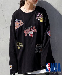 NBA公式 ロゴ刺繍 ロンT