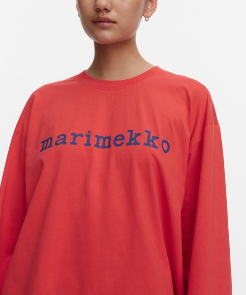 marimekko(マリメッコ)の「【kioski】 Nippa Logo / shirt(Tシャツ/カットソー・レディース・レッド・SMALL/LARGE/X-SMALL/MEDIUM/X-LARGE)」の5枚目の写真