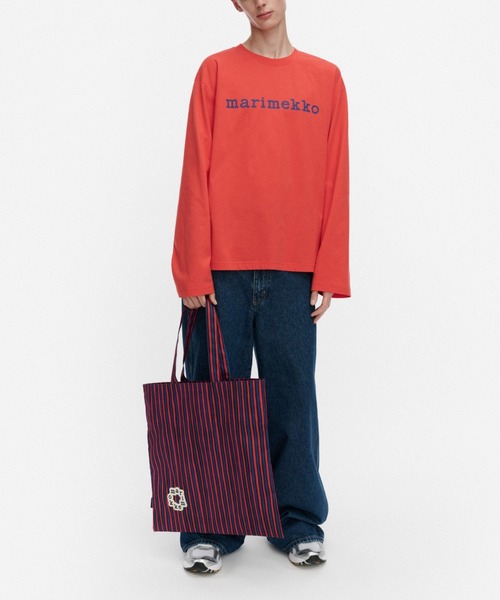 marimekko(マリメッコ)の「【kioski】 Nippa Logo / shirt(Tシャツ/カットソー・レディース・レッド・SMALL/LARGE/X-SMALL/MEDIUM/X-LARGE)」の6枚目の写真