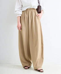 【WEB限定】ウォッシャブル / 梳毛調ボリュームイージーパンツ