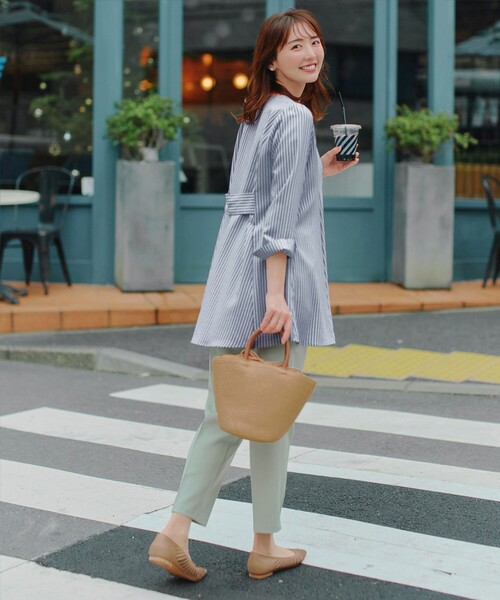 Tiaclasse(ティアクラッセ)の「【おのののかさん着用】とろみカラーテーパードパンツ(その他パンツ・レディース・ピンク/ラベンダー/ミント・L/M/S)」の6枚目の写真