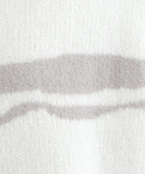 SHOO・LA・RUE（シューラルー）の「選べる4柄 ダブルZIPで着こなし色々 柄カーディガン（カーディガン/ボレロ・レディース・グレー系3/ホワイト系1/チャコールグレー/グリーン系1/ホワイト系3/ライトイエロー系2・00）」の8枚目の写真