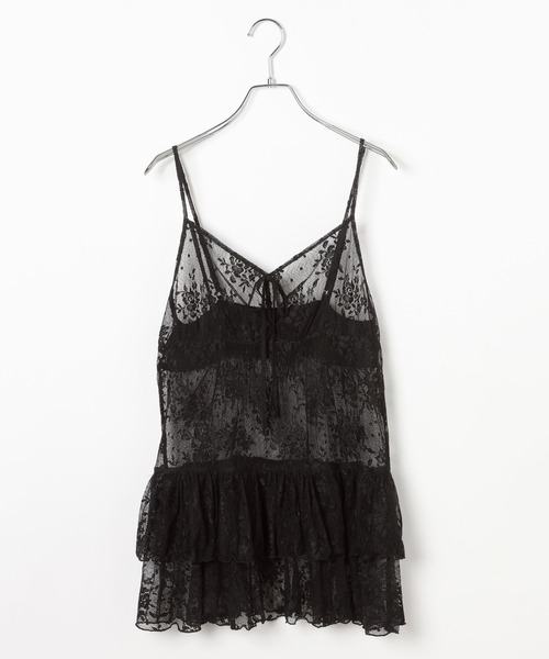 3.3 Field Trip （3.3フィールドトリップ）の「3.3 Field Trip／レースティアードチュニワンピース（ワンピース・レディース・アイボリー/ブラック・FREE）」の22枚目の写真