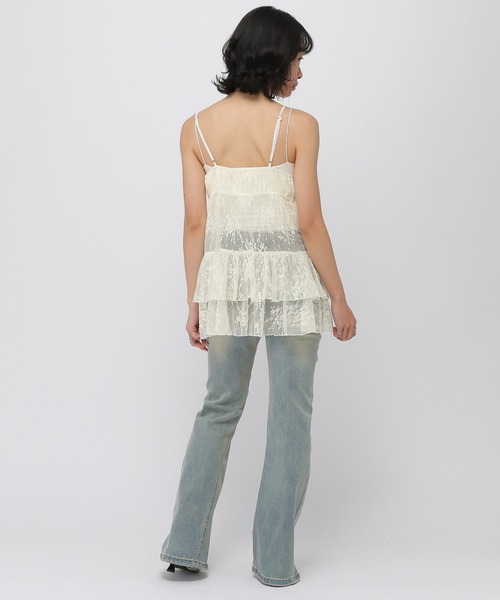 3.3 Field Trip （3.3フィールドトリップ）の「3.3 Field Trip／レースティアードチュニワンピース（ワンピース・レディース・アイボリー/ブラック・FREE）」の5枚目の写真