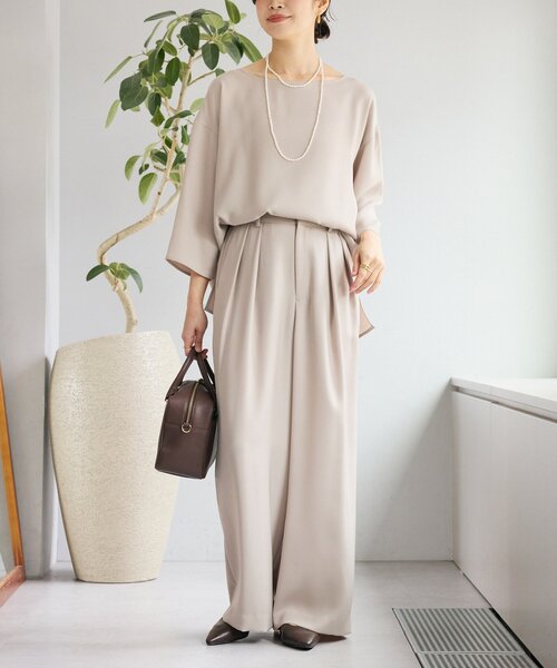 RIVE DROITE（リヴドロワ）の「予約【オンオフ問わず活躍】KONOJIレザーボストン（ボストンバッグ・レディース・ブラック/アイボリー/ダークブラウン・FREE）」の18枚目の写真