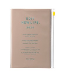 EDiT（エディット）の「EDiT 手帳 2026 スケジュール帳 2026年4月始まり 1日1ページ B6変型 タイポポケット（手帳/メモ帳）」