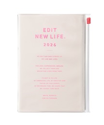 EDiT（エディット）の「EDiT 手帳 2026 スケジュール帳 2026年4月始まり 1日1ページ B6変型 タイポポケット（手帳/メモ帳）」