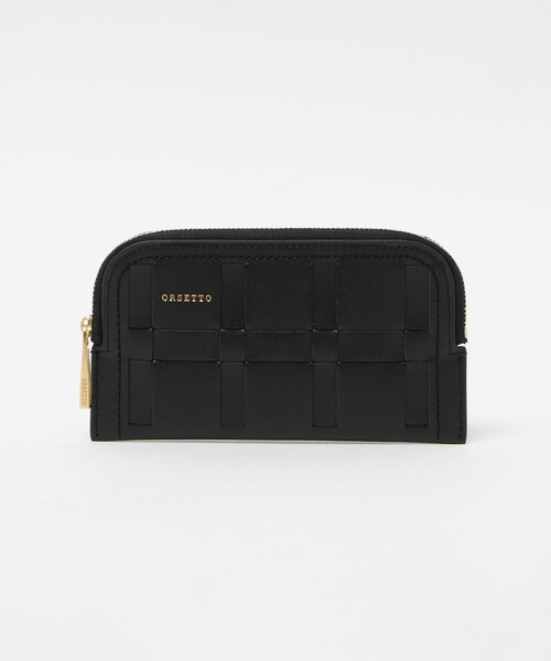 ORSETTO（オルセット）の「【一部別注】＜ORSETTO＞RETE ウォレット（財布・レディース・ベージュ/ブラック・FREE）」の2枚目の写真