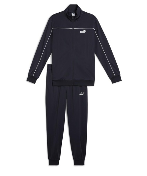 PUMA（プーマ）の「プーマ PUMA ポリ パイピングスーツ（セットアップ・メンズ・ネイビー/ブラック・LL/3L/S/M/L）」の2枚目の写真