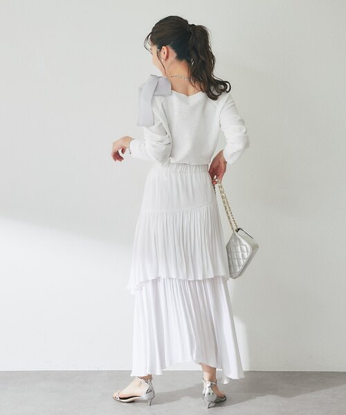 セール】【最強着映え】ブークレスパンコールオフショルリボンニット