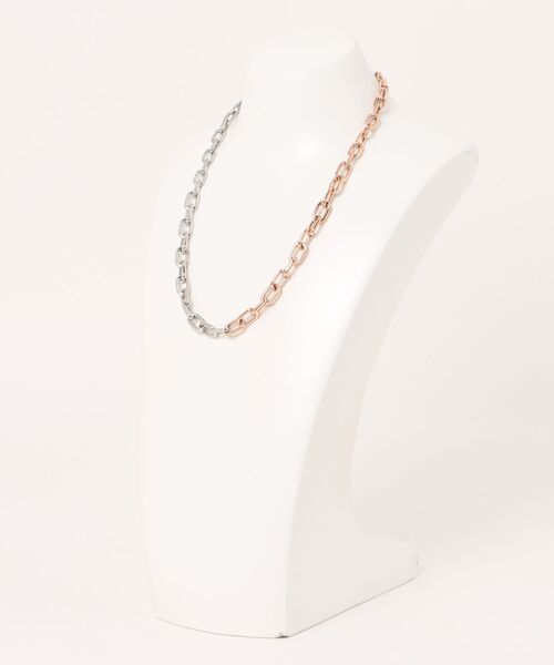 Daniel Wellington(ダニエルウェリントン)の「Contrast Link Necklace Two Tone ローズゴールド/ゴールド(ネックレス・レディース・ピンクゴールド/イエローゴールド・ONE SIZE)」の13枚目の写真