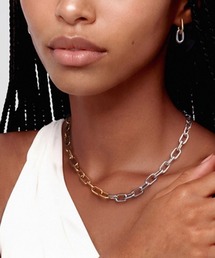 Daniel Wellington（ダニエルウェリントン）の「Contrast Link Necklace Two Tone ローズゴールド／ゴールド（ネックレス・レディース）」