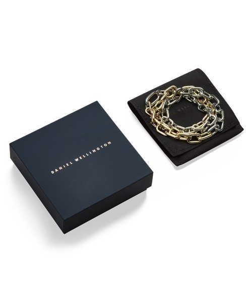 Daniel Wellington(ダニエルウェリントン)の「Contrast Link Necklace Two Tone ローズゴールド/ゴールド(ネックレス・レディース・ピンクゴールド/イエローゴールド・ONE SIZE)」の8枚目の写真
