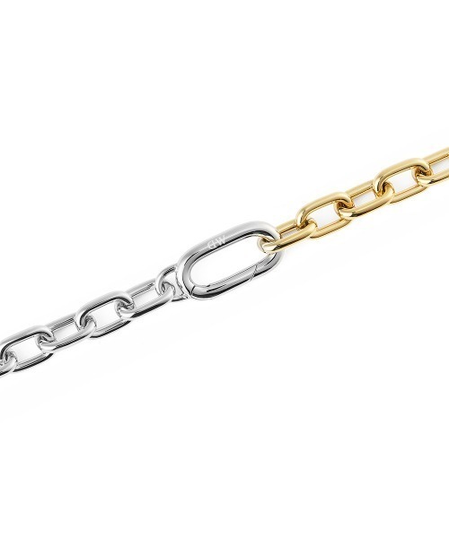Daniel Wellington(ダニエルウェリントン)の「Contrast Link Necklace Two Tone ローズゴールド/ゴールド(ネックレス・レディース・ピンクゴールド/イエローゴールド・ONE SIZE)」の5枚目の写真