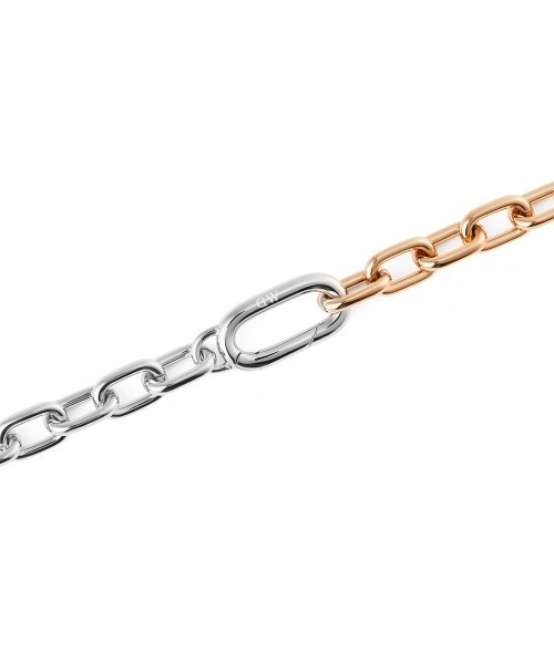 Daniel Wellington(ダニエルウェリントン)の「Contrast Link Necklace Two Tone ローズゴールド/ゴールド(ネックレス・レディース・ピンクゴールド/イエローゴールド・ONE SIZE)」の7枚目の写真