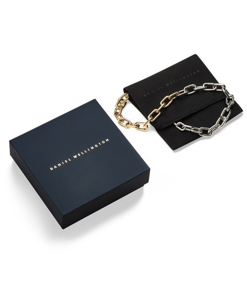 Daniel Wellington(ダニエルウェリントン)の「Contrast Link Necklace Two Tone ローズゴールド/ゴールド(ネックレス・レディース・ピンクゴールド/イエローゴールド・ONE SIZE)」の9枚目の写真