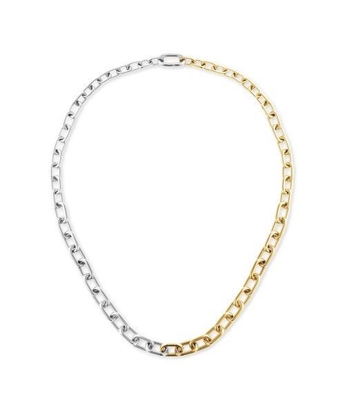 Daniel Wellington(ダニエルウェリントン)の「Contrast Link Necklace Two Tone ローズゴールド/ゴールド(ネックレス・レディース・ピンクゴールド/イエローゴールド・ONE SIZE)」の3枚目の写真