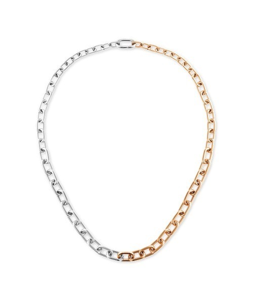 Daniel Wellington(ダニエルウェリントン)の「Contrast Link Necklace Two Tone ローズゴールド/ゴールド(ネックレス・レディース・ピンクゴールド/イエローゴールド・ONE SIZE)」の4枚目の写真