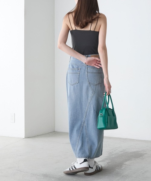 BONLECILL（ボンルシール）の「【接触冷感/抗菌防臭】カップ付きダブルストラップキャミソール（キャミソール・レディース・グレー/モカ/チャコールグレー/ブラック/アイボリー/レッド/ブラウン・LL/L/M/S）」の13枚目の写真