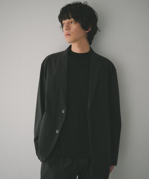 THE SHOP TK (ザ ショップ ティーケー )の「《KURO》コーデュラナイロン ジャケット セットアップ可/防シワ/撥水/ストレッチ(テーラードジャケット・メンズ・ブラック・04/03/02/01)」の5枚目の写真