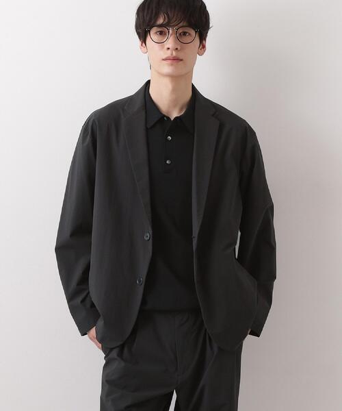 THE SHOP TK (ザ ショップ ティーケー )の「《KURO》コーデュラナイロン ジャケット セットアップ可/防シワ/撥水/ストレッチ(テーラードジャケット・メンズ・ブラック・04/03/02/01)」の7枚目の写真