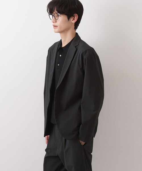 THE SHOP TK (ザ ショップ ティーケー )の「《KURO》コーデュラナイロン ジャケット セットアップ可/防シワ/撥水/ストレッチ(テーラードジャケット・メンズ・ブラック・04/03/02/01)」の9枚目の写真