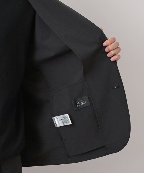 THE SHOP TK (ザ ショップ ティーケー )の「《KURO》コーデュラナイロン ジャケット セットアップ可/防シワ/撥水/ストレッチ(テーラードジャケット・メンズ・ブラック・04/03/02/01)」の19枚目の写真
