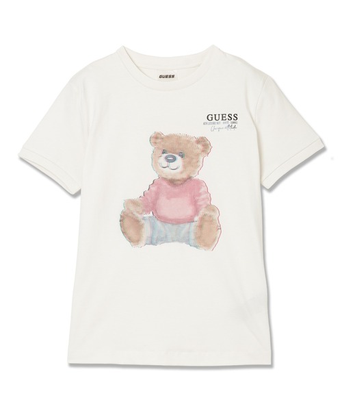 Guess(ゲス)の「CARLA Crew Neck Short Sleeves T-Shirt Tシャツ(Tシャツ/カットソー・レディース・ブラック/クリーム・SMALL/LARGE/MEDIUM/X-SMALL)」の2枚目の写真