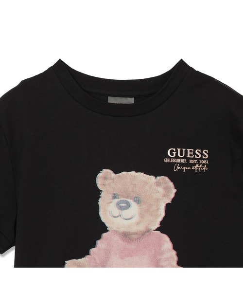 Guess(ゲス)の「CARLA Crew Neck Short Sleeves T-Shirt Tシャツ(Tシャツ/カットソー・レディース・ブラック/クリーム・SMALL/LARGE/MEDIUM/X-SMALL)」の5枚目の写真